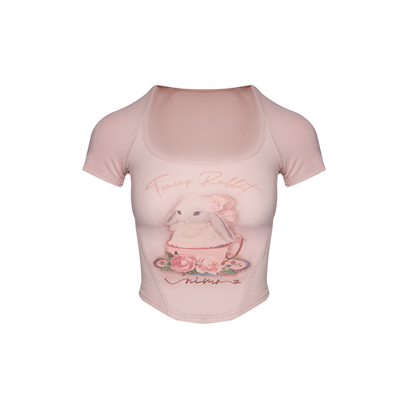 Sweetheart Bunny Crop Top