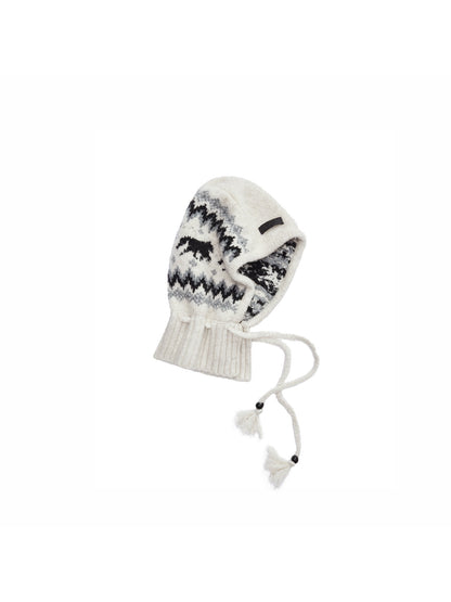 Fair Isle Pony Jacquard Winter Hat