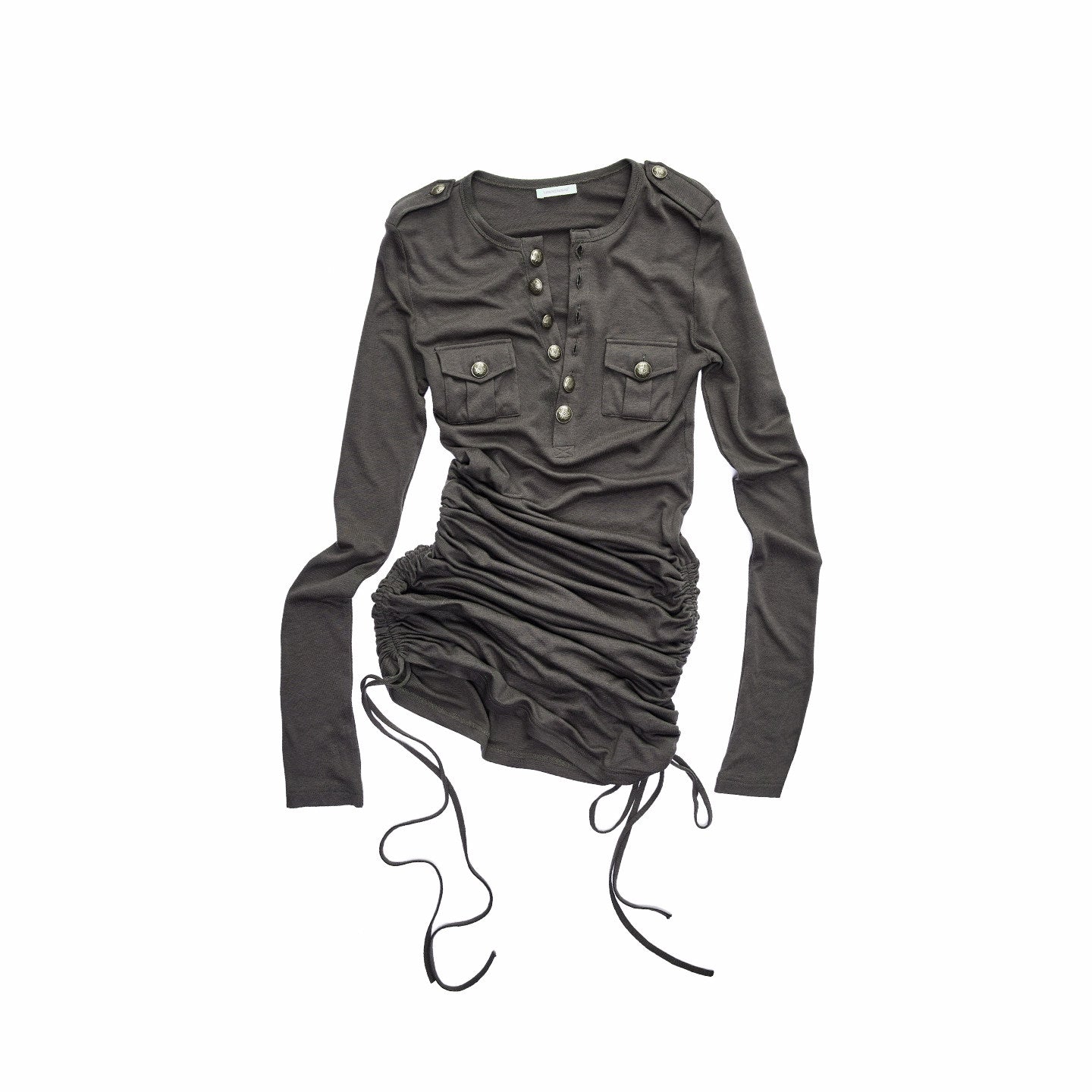 Henley Knit Mini Dress