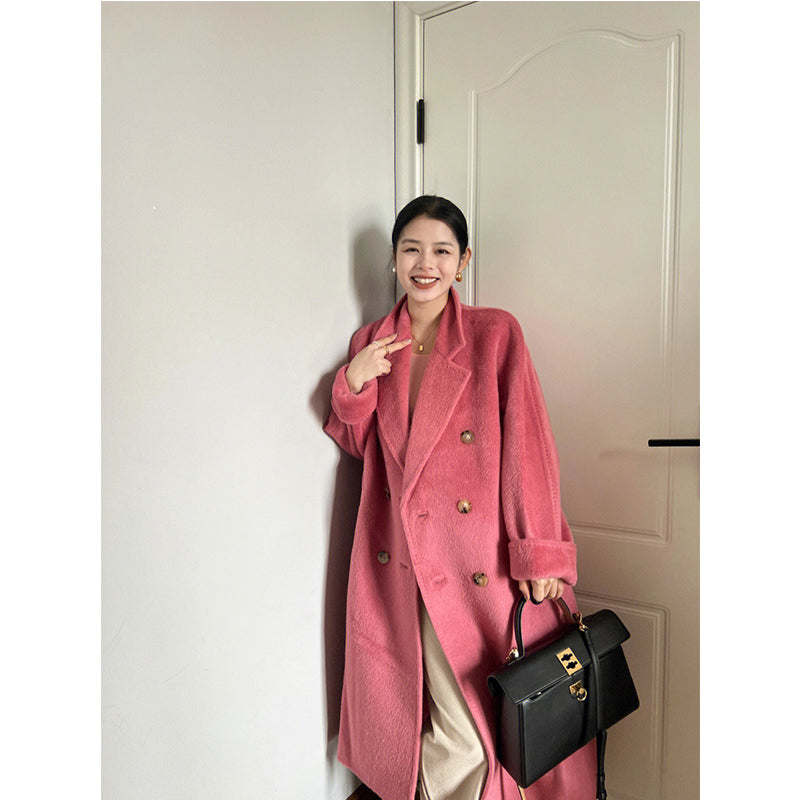 Double-Breasted Cashmere Coat