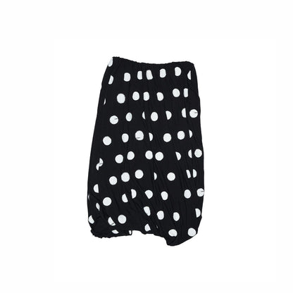 Polka Dot Floral Midi Skirt