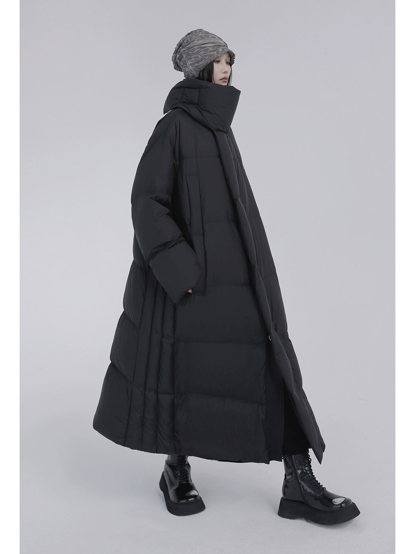 Thickened Stand-Up Collar 90% White Duck Down Jacket (Winter)