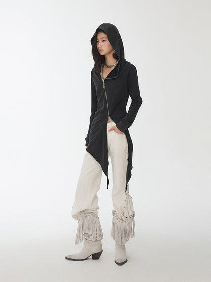 Rhinestone Rivet Hoodie Dress