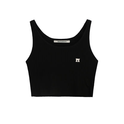 Soft Elastic Embroidered Tank Top