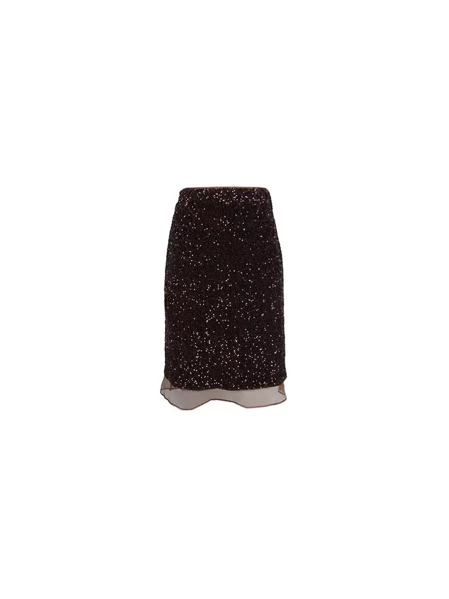 Sequin Mesh Skirt