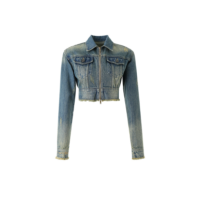 Spice Denim Zip Jacket