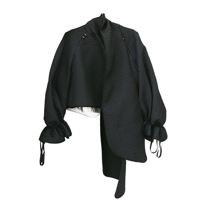 Cappotto con maniche brattee in cotone trapuntato T349