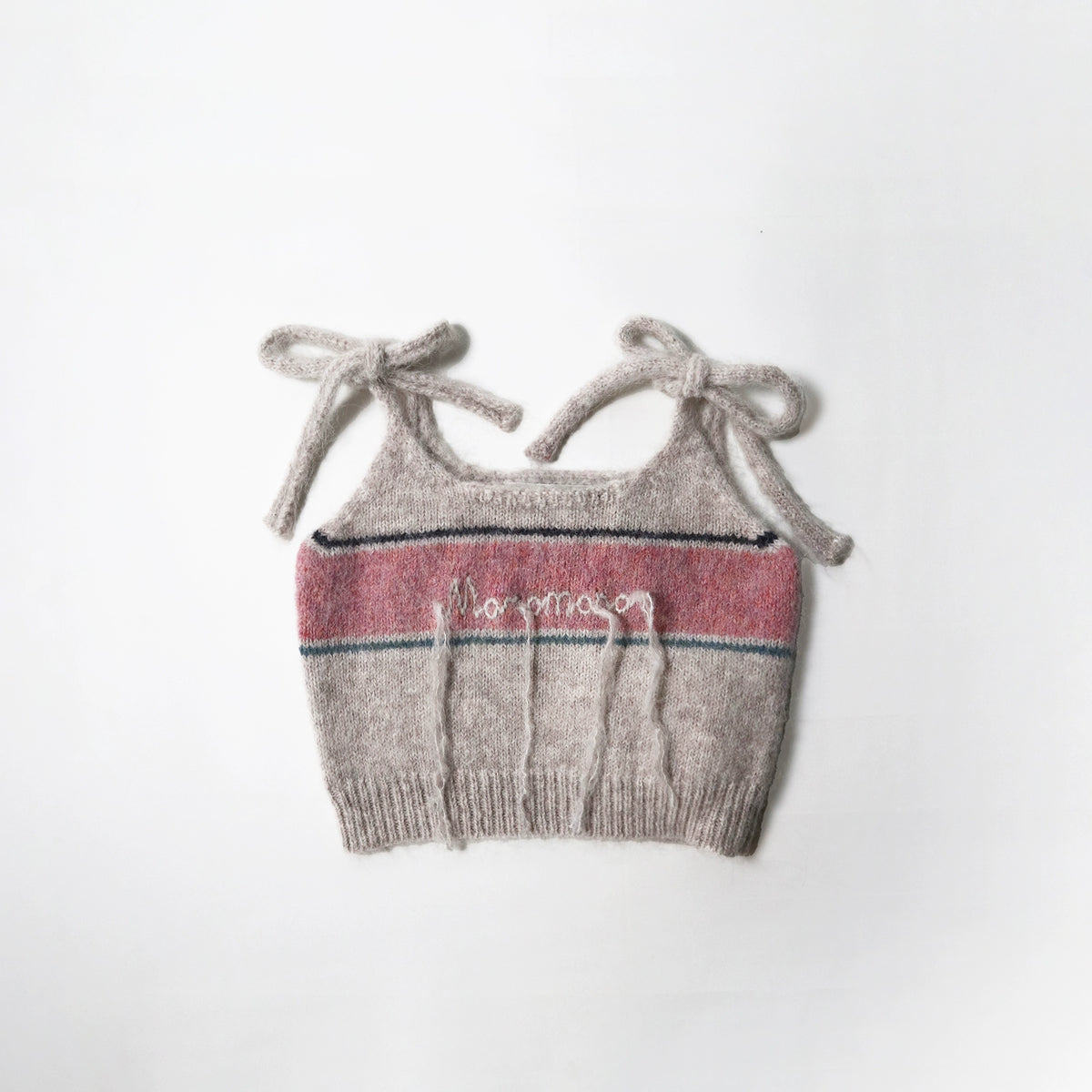 Tassel Strap Knitted Camisole Tank