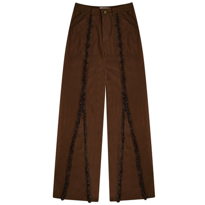 Loose Wide-Leg Retro Pants | High Waist Slim Fit for Autumn/Winter Casual Style