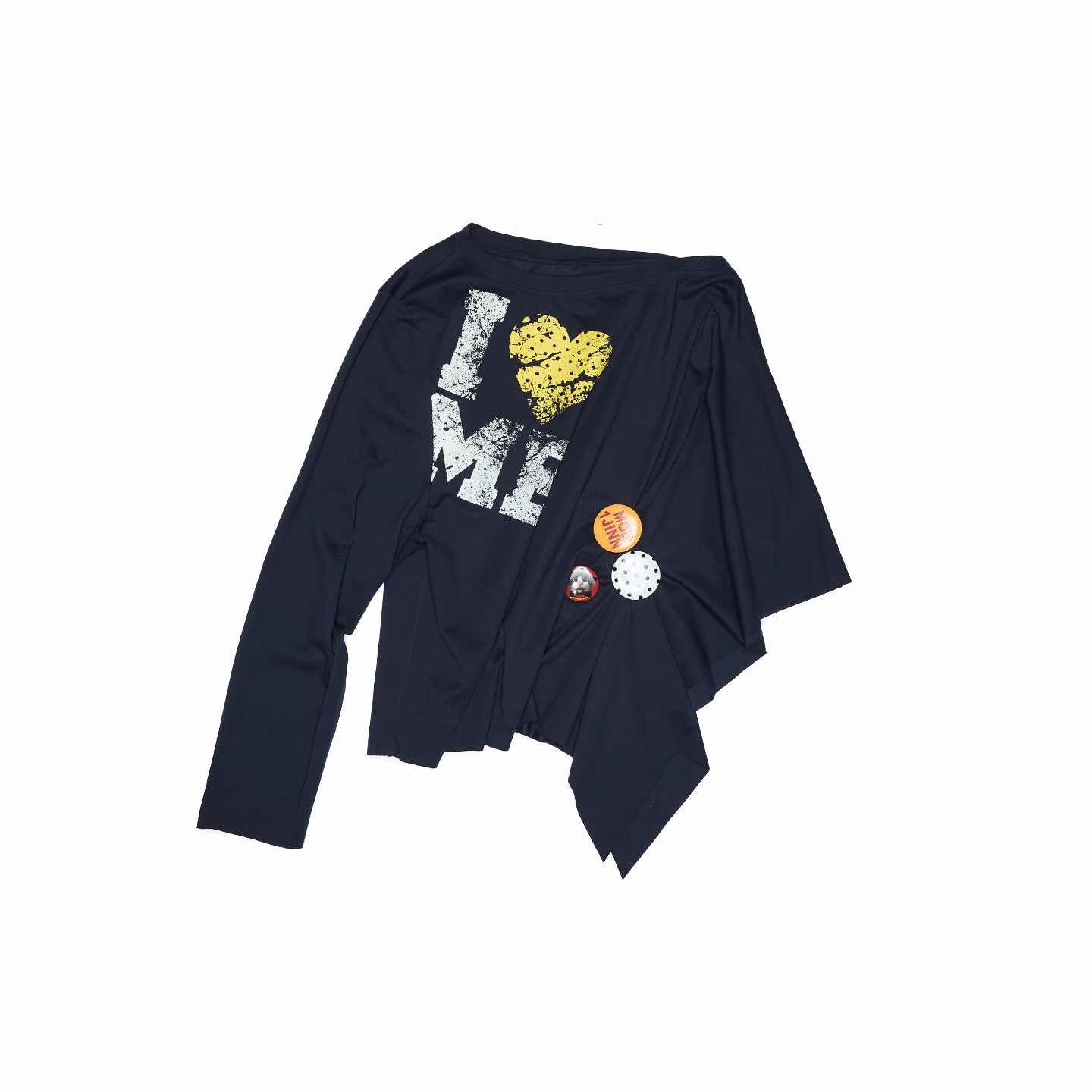 Off-Shoulder Graphic Sweatshirt
