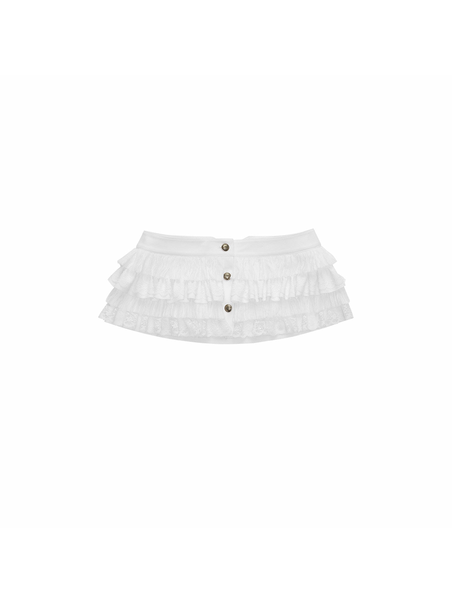 Buckle Waist Cake Skirt