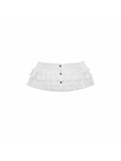 Buckle Waist Cake Skirt