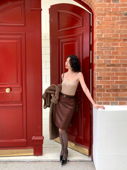 Semi-Saccharide Lace Stitched Camisole – Sexy Base Layer