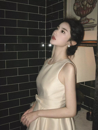 Pink Satin Birthday Dress – Elegant Cinched-Waist Coming-of-Age Gown