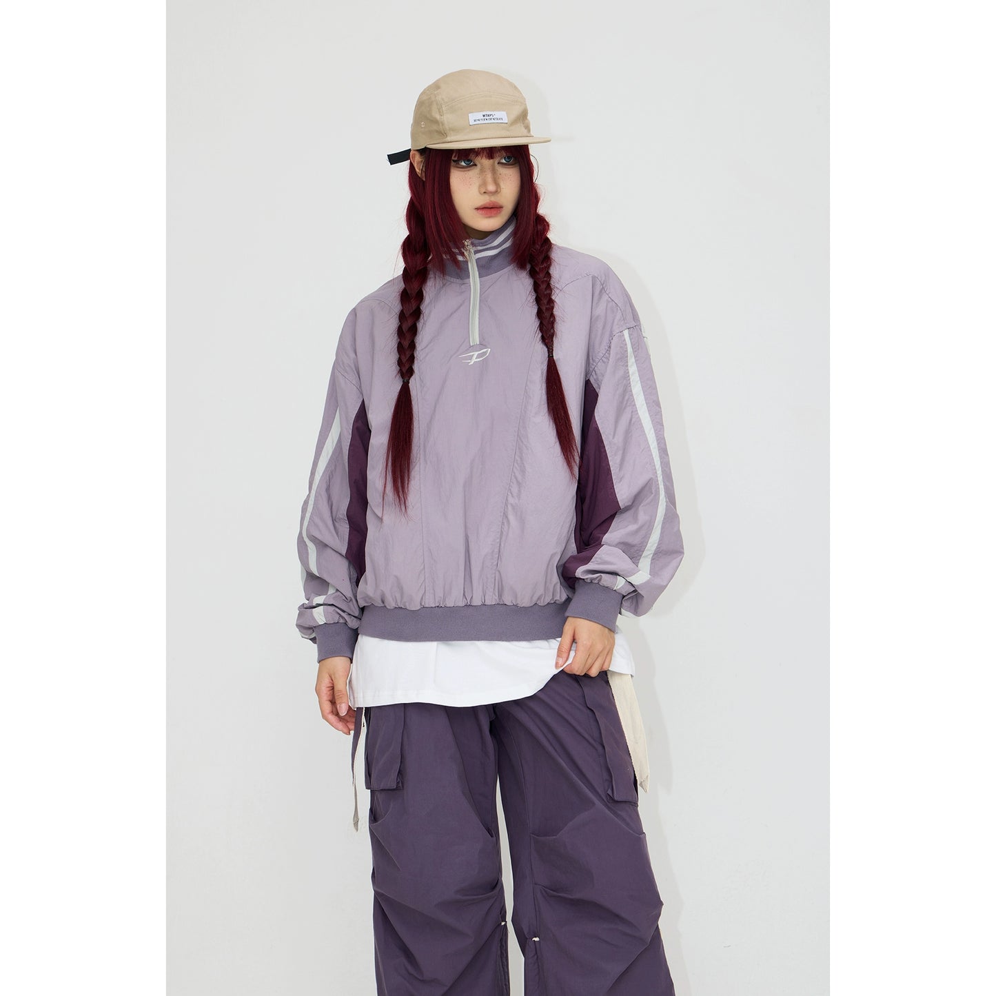 Retro Sports -Strand Up Twlar Pullover Coat