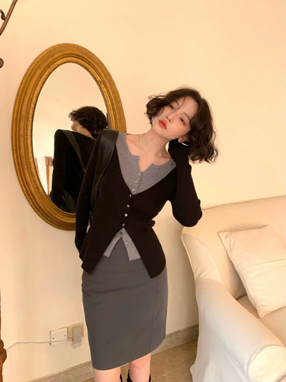 Suit Skirt with Petal Details (Spring 2025 Collection)