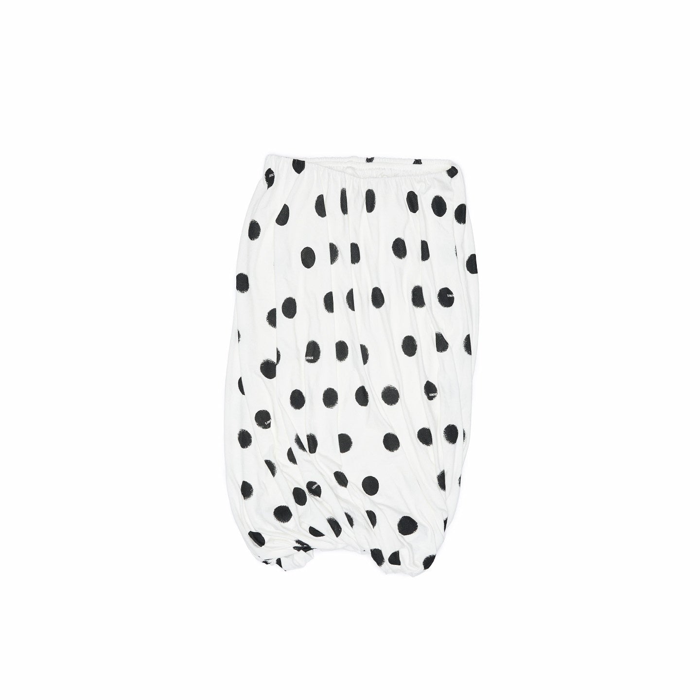 Polka Dot Floral Midi Skirt