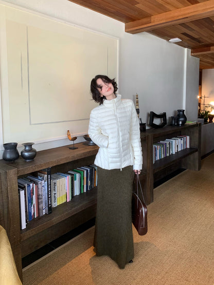 Stand-Collar Duck Down Jacket – Windproof Hong Kong Retro Winter Essential