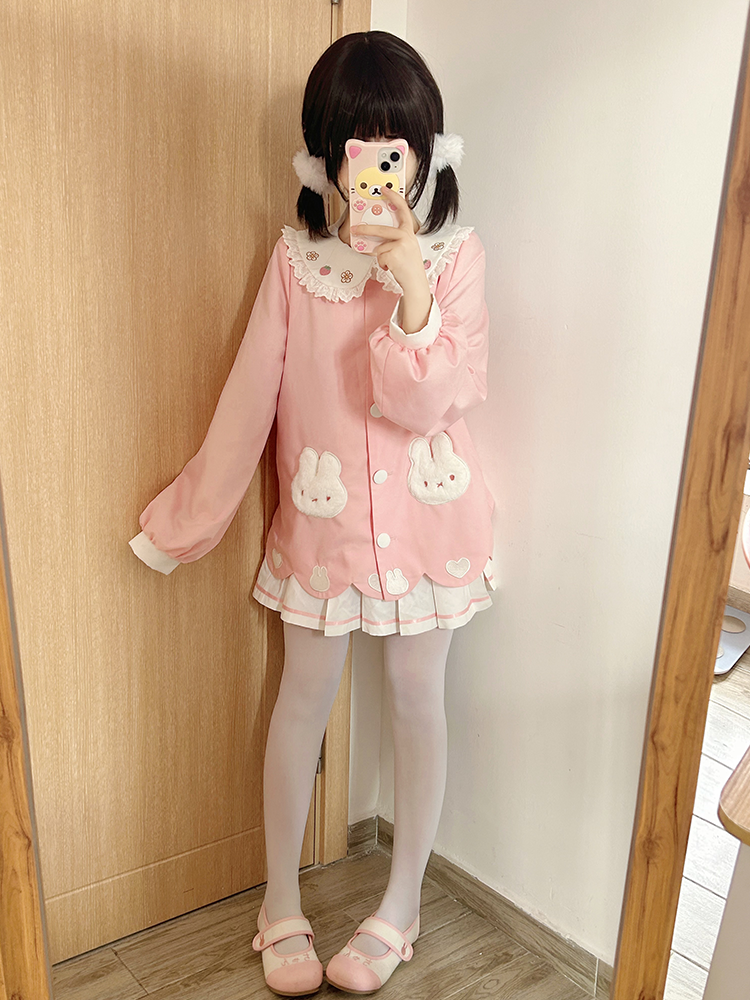 Rabbit Police JK Uniform Set | Tops + Pleated Skirt – Serendute