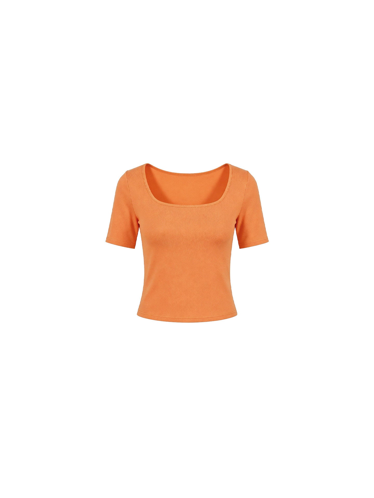 Square-Neck Slim-Fit Tee