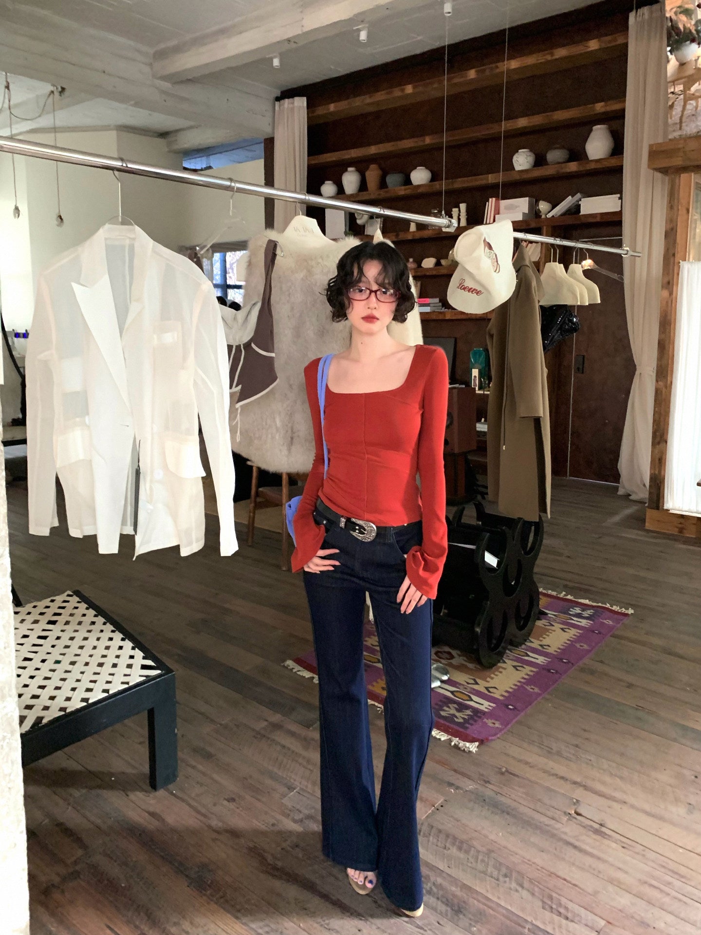 Sunny Day Appointment Lyocell Cotton Slim Tee