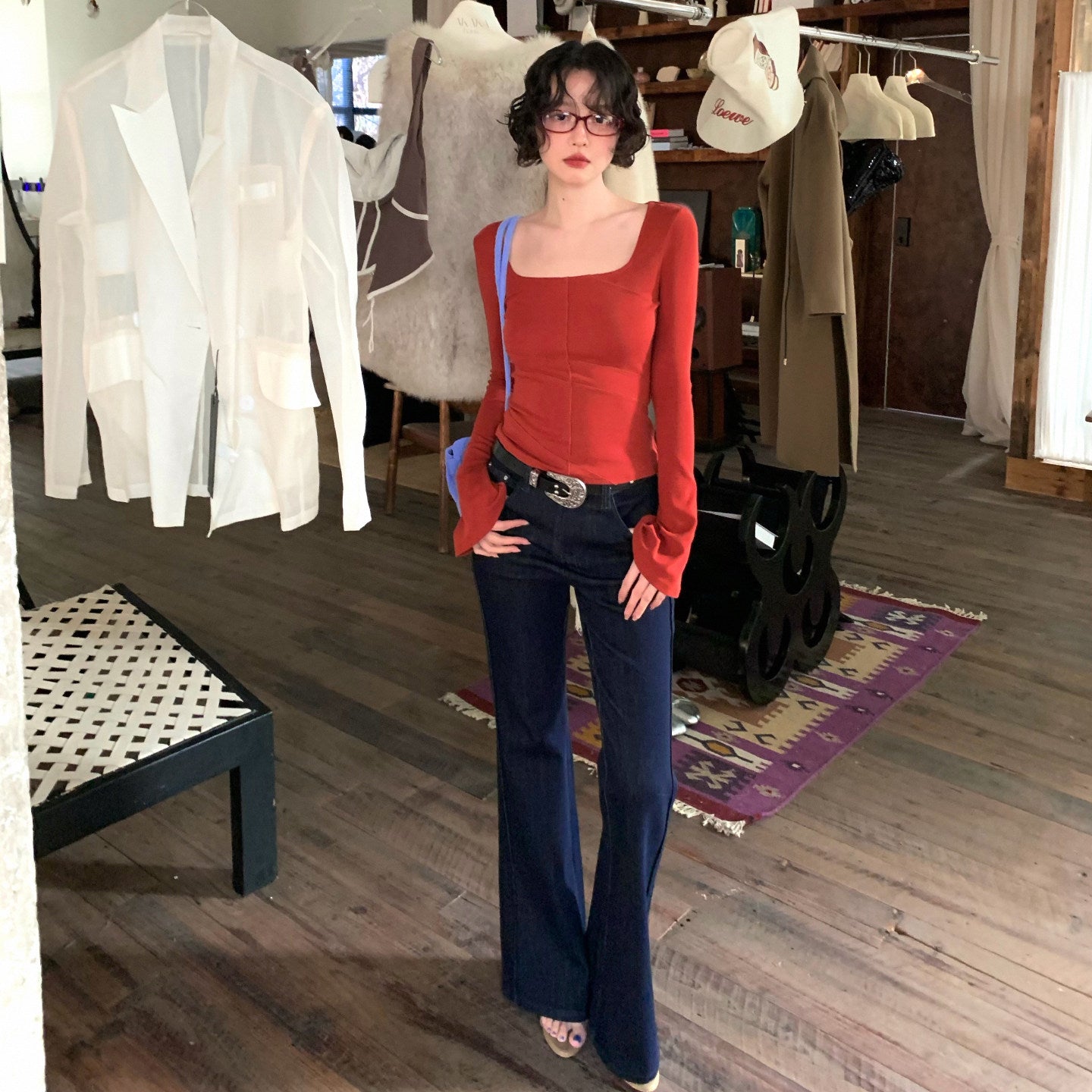 Sunny Day Appointment Lyocell Cotton Slim Tee