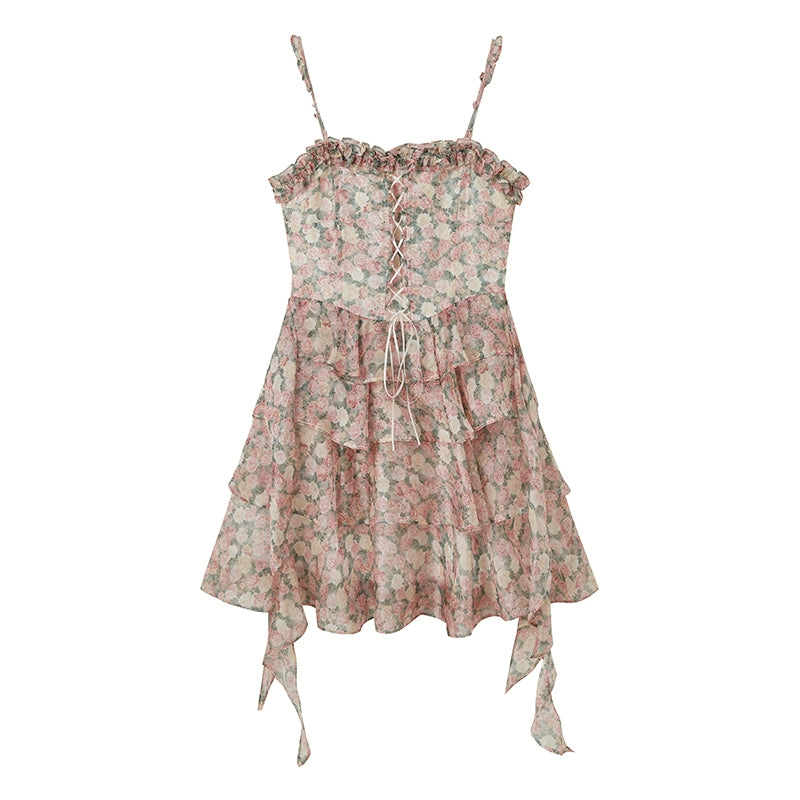 Fragmented Flower - Detachable Sling Dress