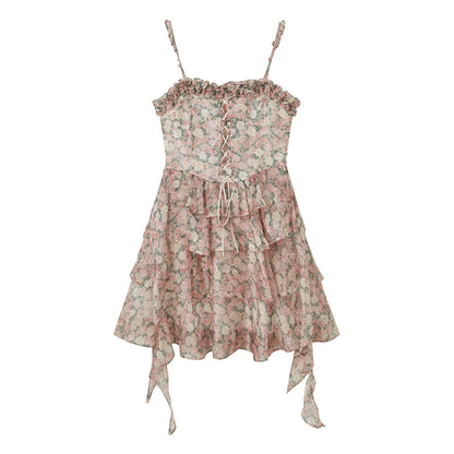 Fragmented Flower - Detachable Sling Dress