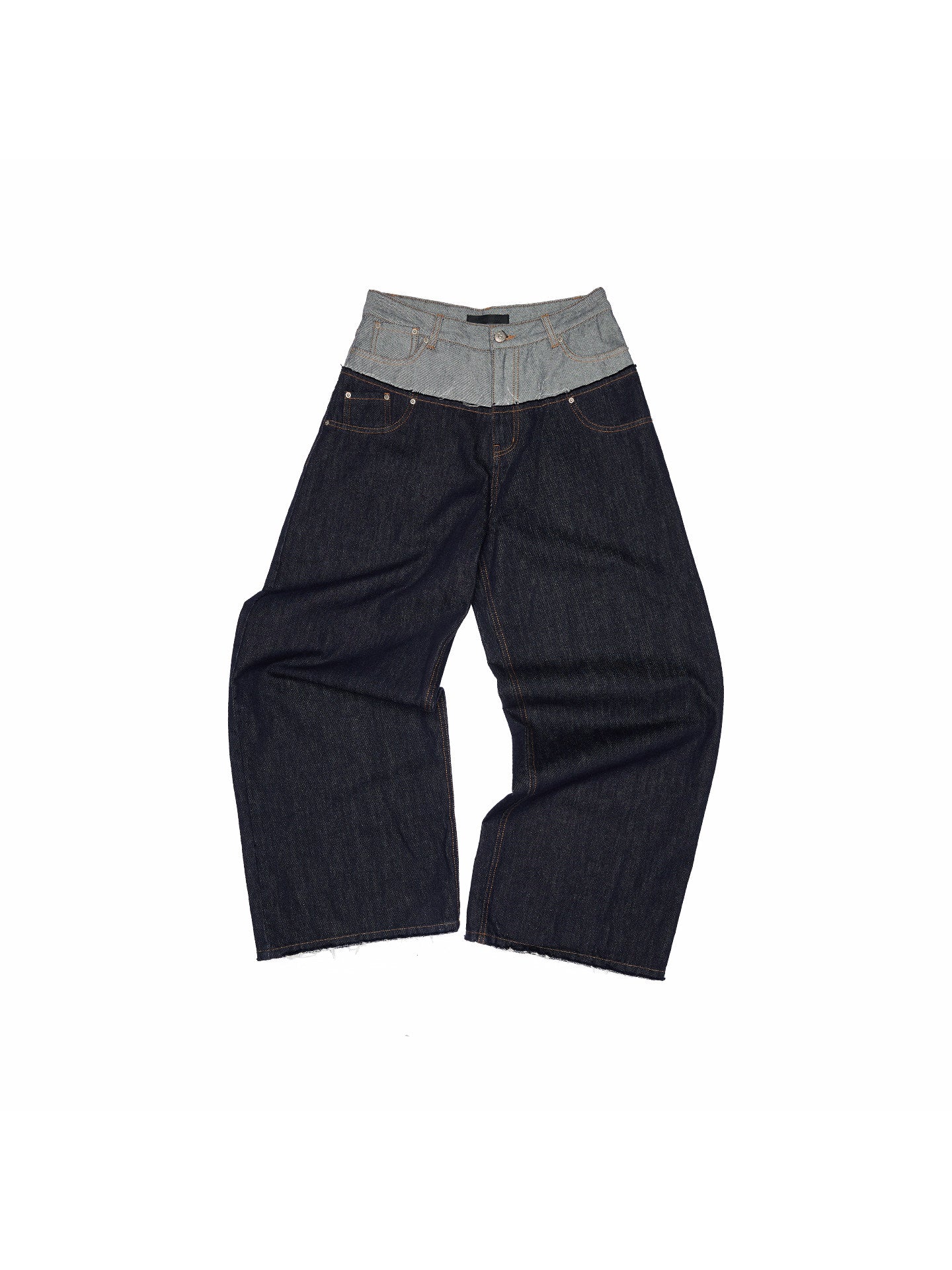 Embroidered Wide-Leg Denim Jeans