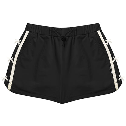 Retro Bow High Waist Slimming Sports Shorts | Summer Casual Style