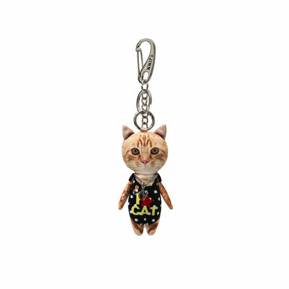 3D Cat Plush Bag Charm