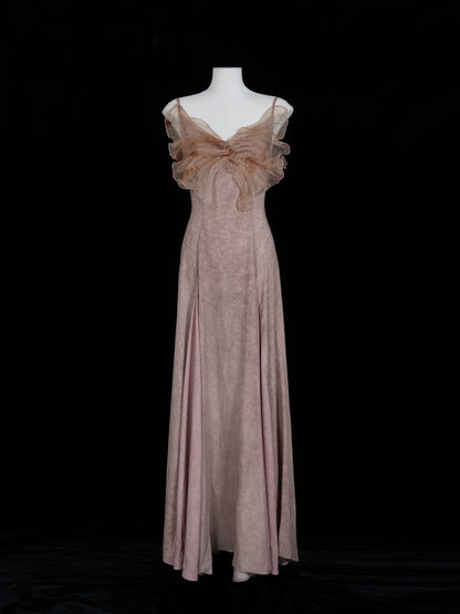 Robe de soie de fée papillon rose