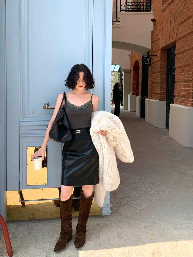 Semi-Saccharide Lace Stitched Camisole – Sexy Base Layer