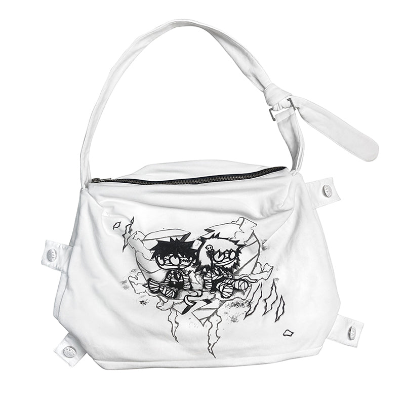 Mummy Couple Printed Crossbody Bag