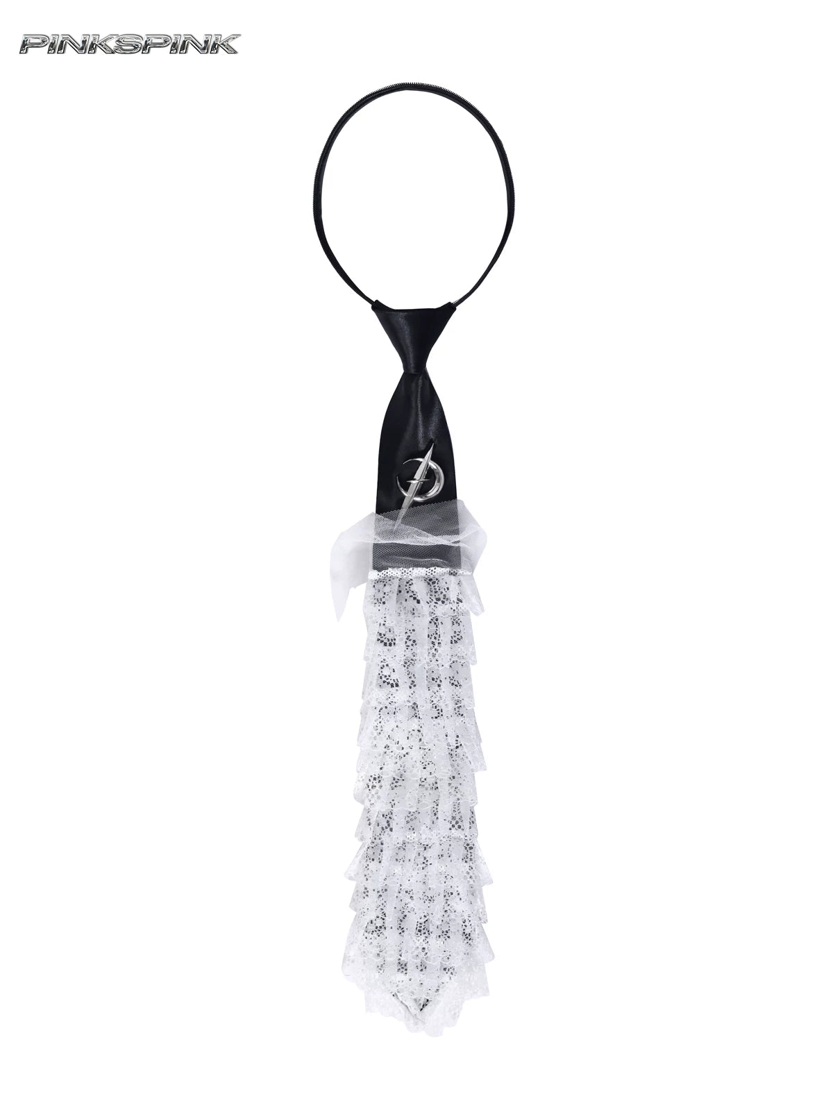 Electric Moon Concept: Soft and Hard Collision, Punk Ballet, Lace Trim, Genderless Y2K Tie