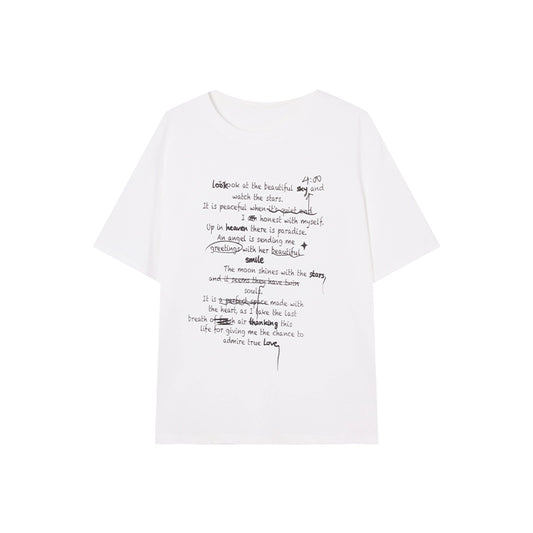 【Versatile Tee】 Korean Style Medium-Length Loose T-Shirt - Women's Summer Slimming Top