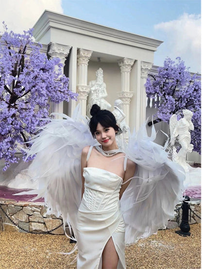 Herringbone Birthday Slip Dress – Luxe Coming-of-Age Party Gown