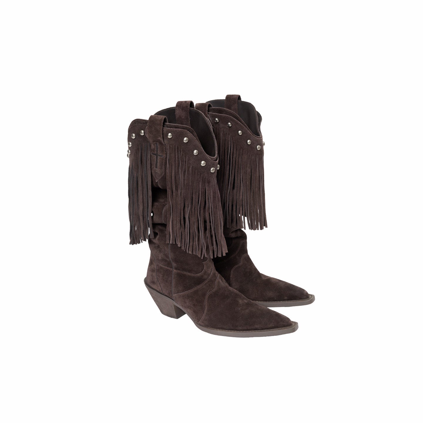 Suede Western Riding Boots