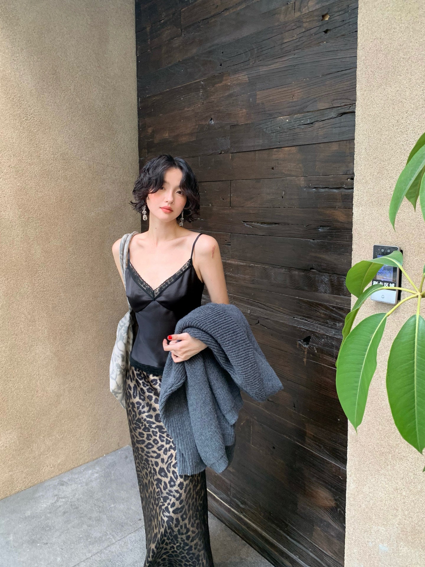 Elegant Lace Satin Camisole Top with Delicate Straps – Hong Kong Retro Autumn Style