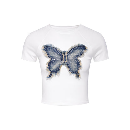 Butterfly Crop Tee