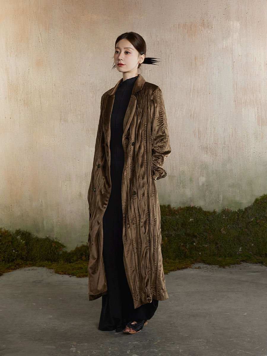 Velvet Coat: double poitrine et lâche