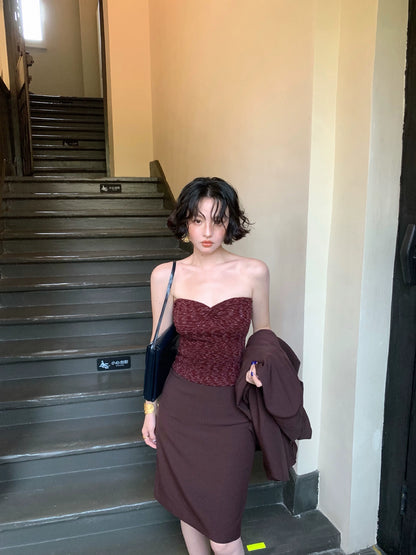 Nishino Twilight High-Waist A-Line Suit Mini Skirt – Hong Kong Retro