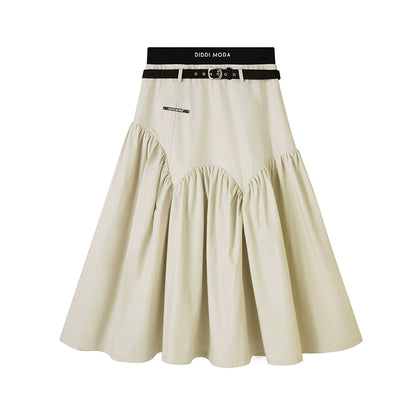 Double Waist - Irregular Academy Skirt