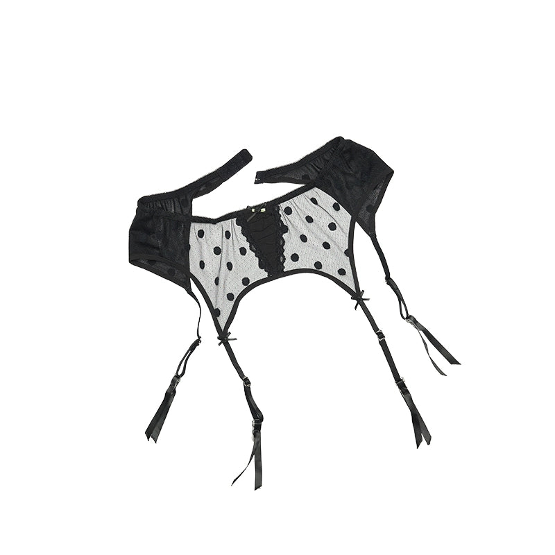 Polka Dot Lace Garter – Flirty & Feminine Accessory