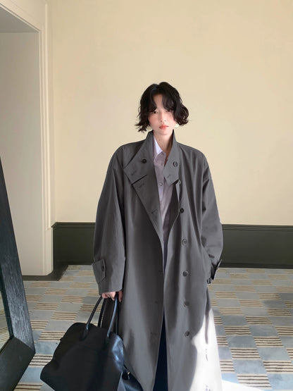 Gray Island Bookmarks 100% Cotton Trench Coat – Retro Autumn Edition