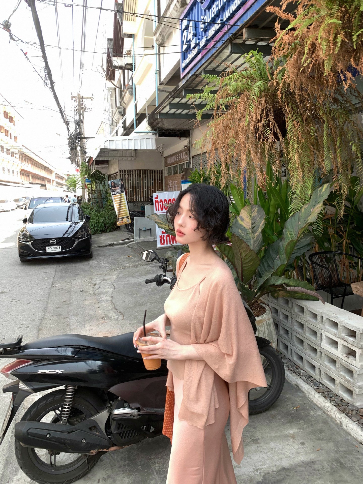 Linen Lyocell Camisole & Smock Two-Piece Set