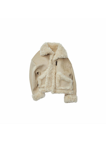 Reversible Suede Shearling Coat