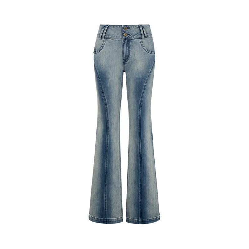 Blue Denim Slip Jeans Set
