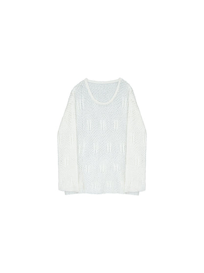 Yunlu Relaxed Round-Neck Knit Cover-Up – Hong Kong Retro Autumn Mood