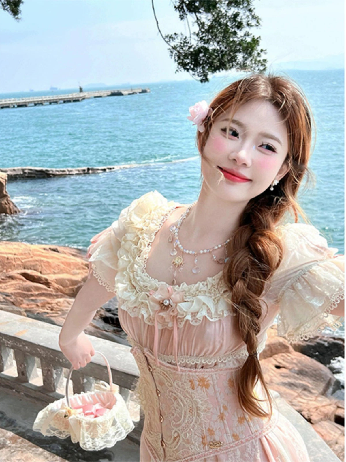 French Lace Tea Dress – High-End Regent-Style Birthday Gown